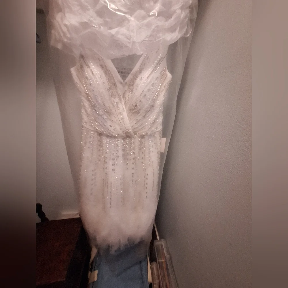 STYLE A1012- WHITE BY ANDREA & LEO COUTURE, SIZE 6 NWT - Picture 4 of 10